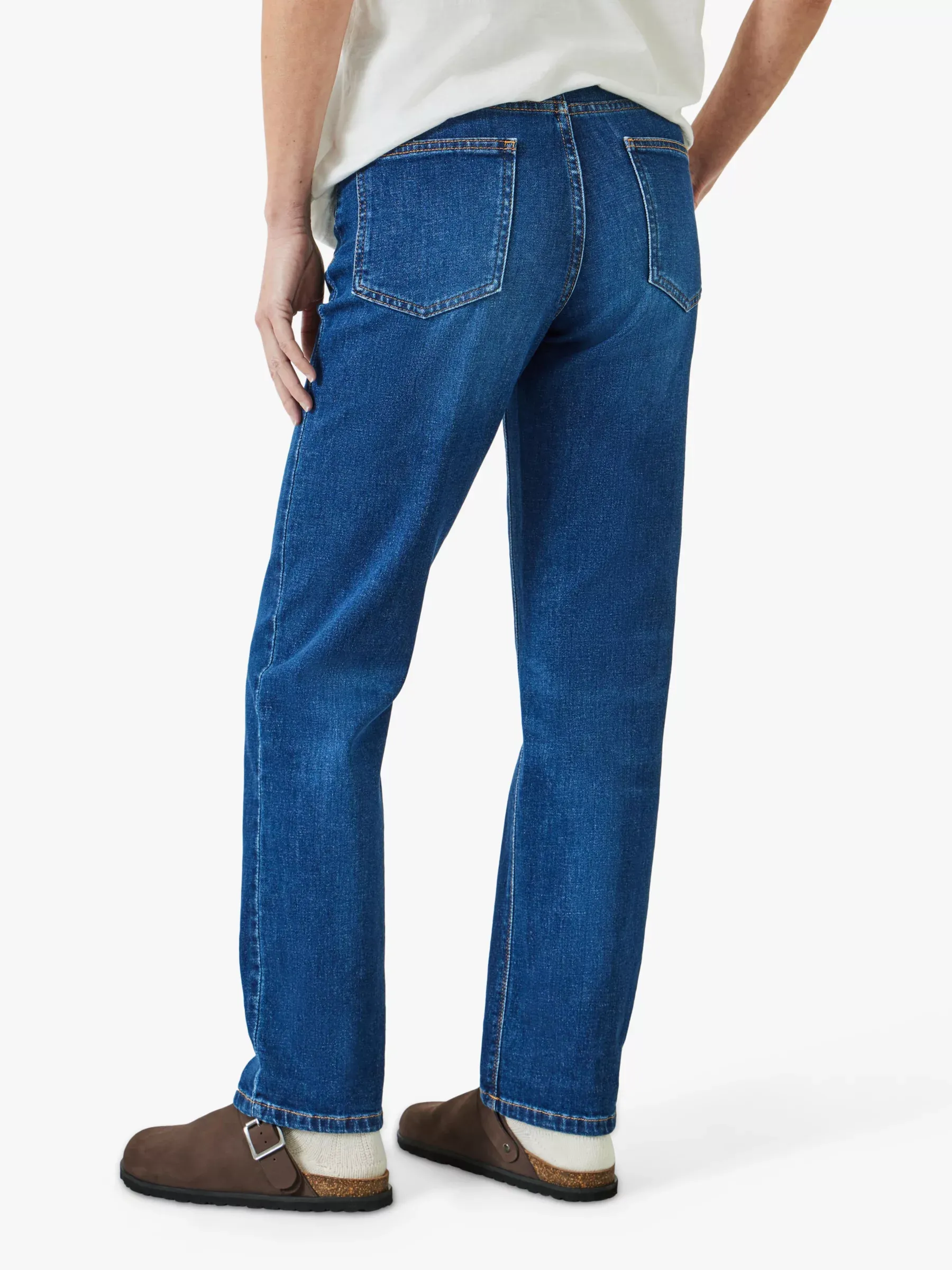 Hush Agnes Straight Leg Jeans, Authentic Blue