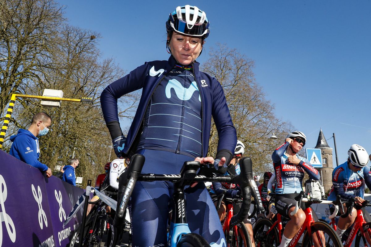 Omloop Het Nieuwsblad Women 2022 - 14th Edition - Gent - Ninove 129,1 km - 26/02/2022 - Annemiek Van Vleuten (NED - Movistar Team) - photo Gomez/SprintCyclingAgency&Acirc;&copy;2022