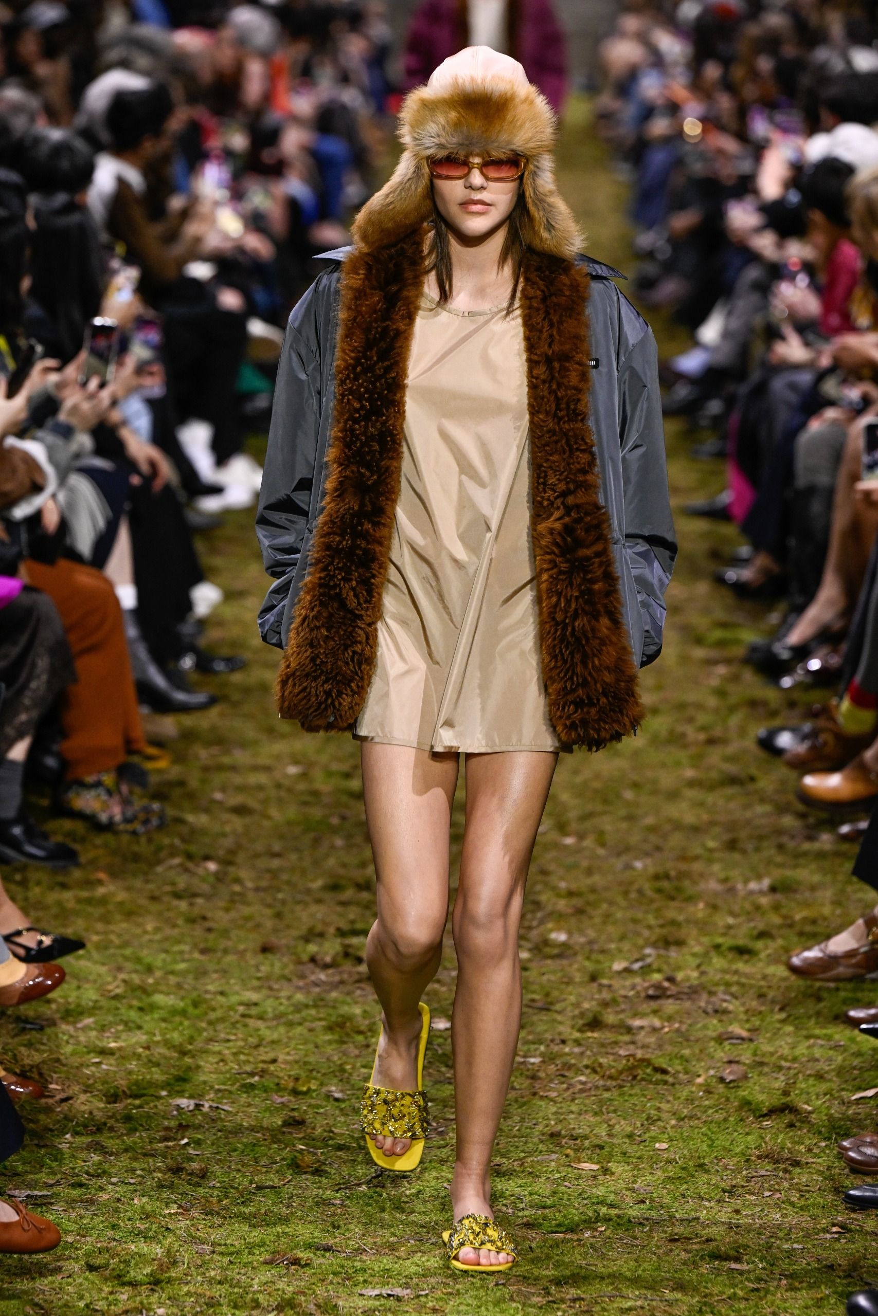Miu Miu Fall/Winter 2026 shearling jacket