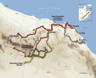 Tour of Oman 2024 Route map
