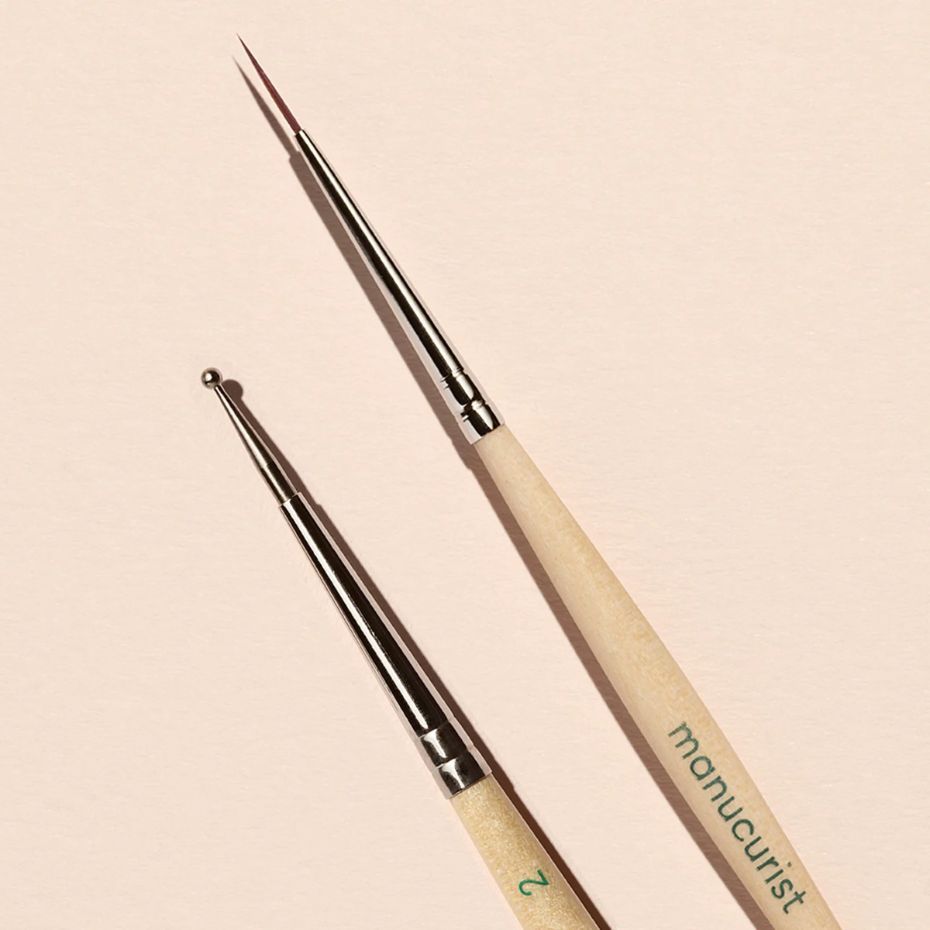 Manicurist Dotting Tool & Nail Art Liner Brush Duo