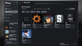 A screenshot of the Xbox PC app showing Steam games