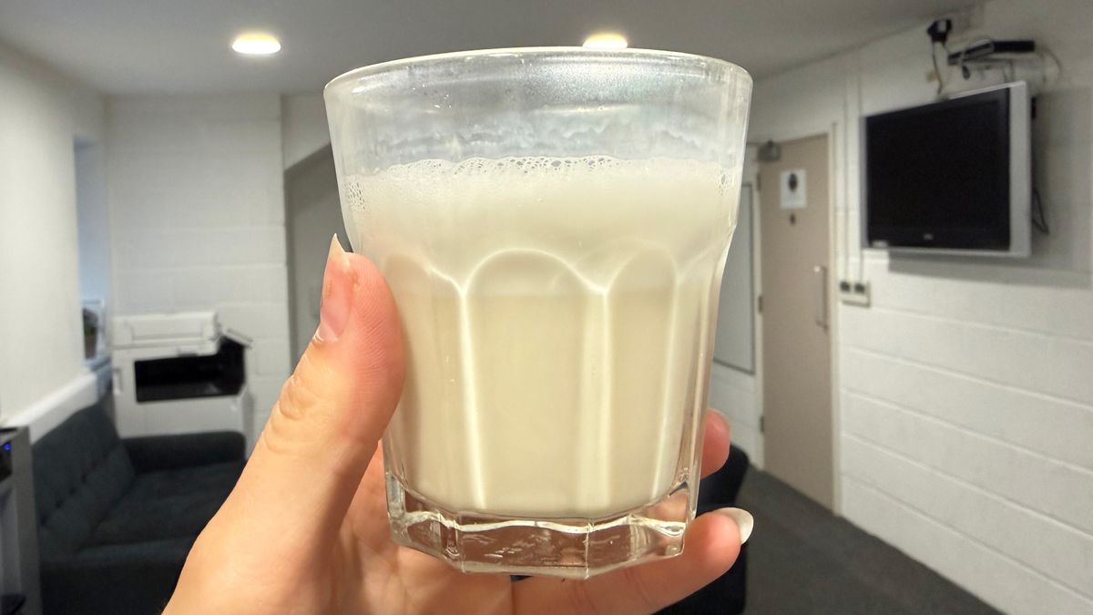 a milk drink made by the subminimal nanofoamer go