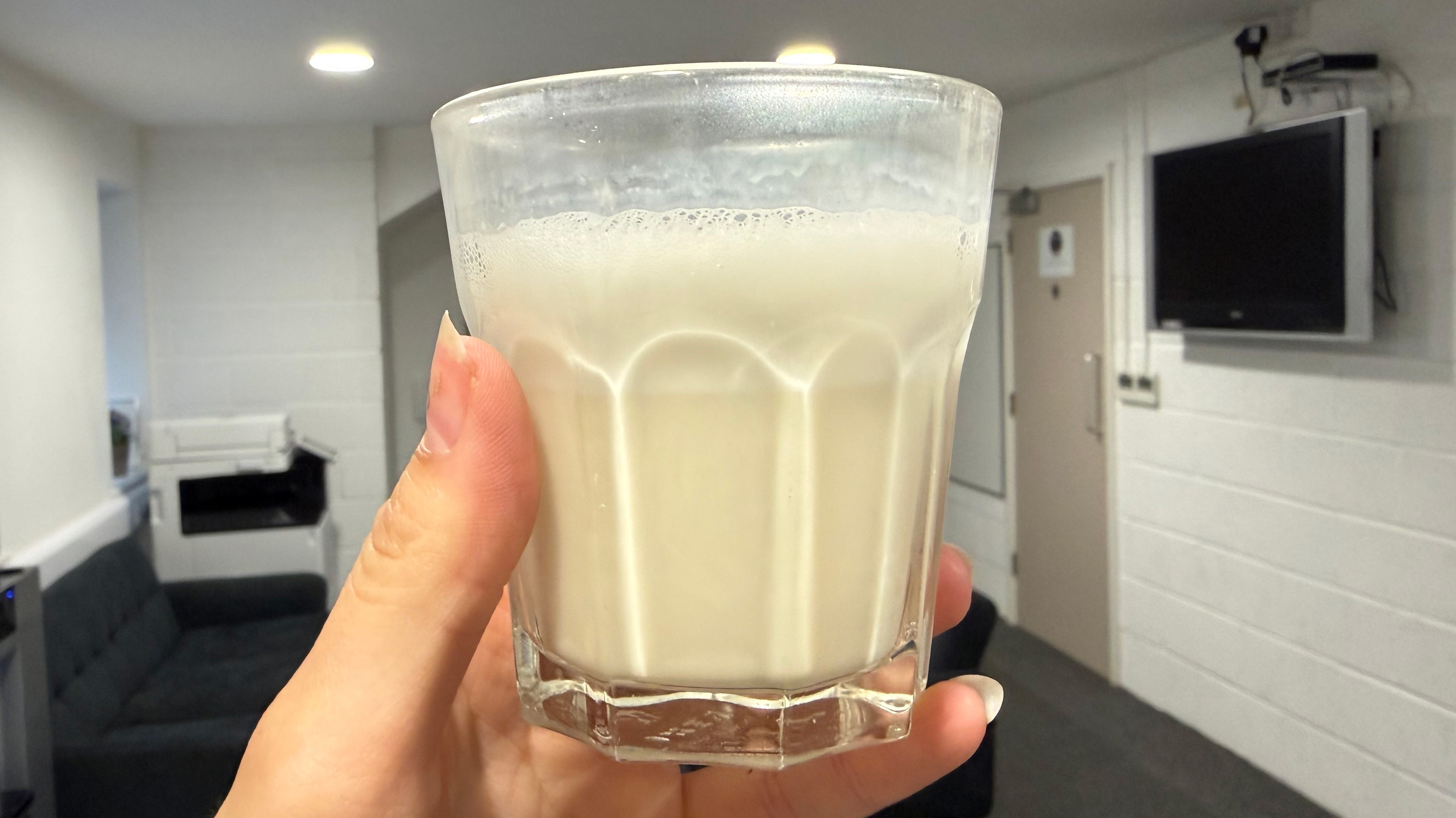 a milk drink made by the subminimal nanofoamer go