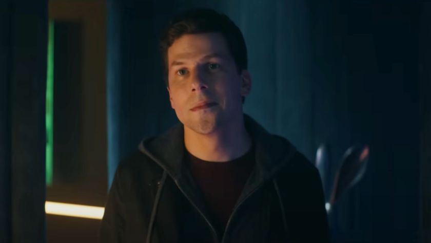 Jesse Eisenberg smirking in Now You See Me: Now You Don&#039;t. 