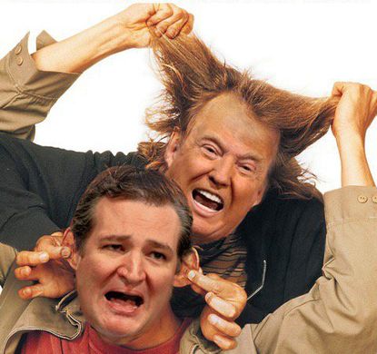 Jim Carrey photoshopped Donald Trump and Ted Cruz into a "Dumb and Dumber" poster