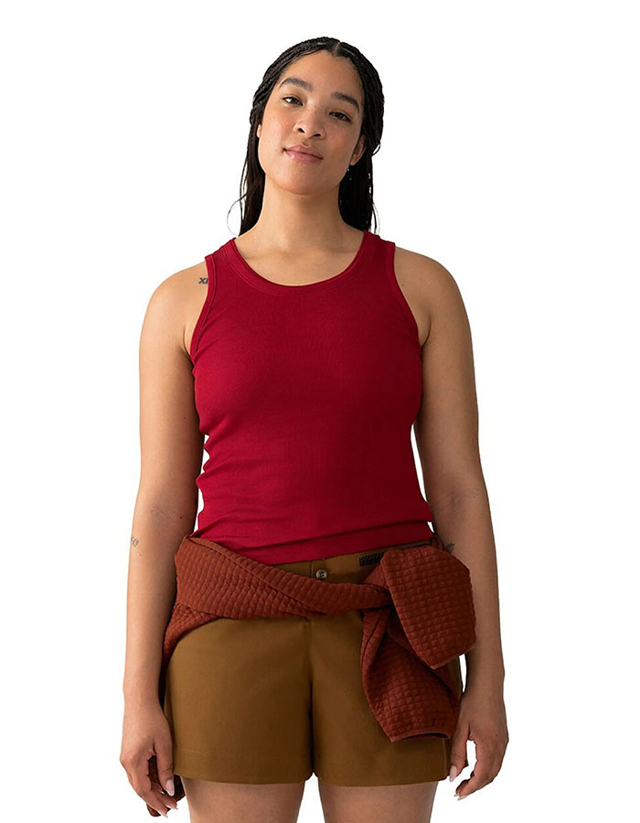 Ribbed Merino Tank Top - Women's