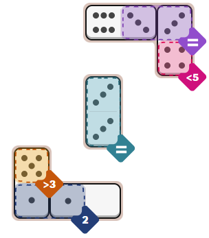 Easy NYT Pips Solved Grid from April 23, 2026