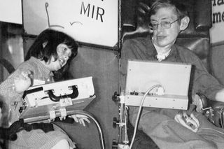 Stephen Hawking and Kate Caryer