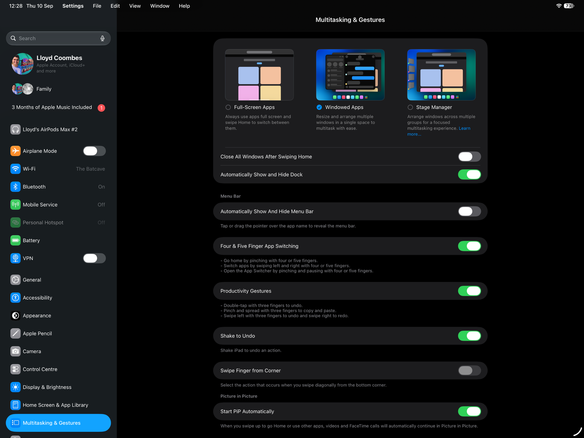 La Barra de Menú en iPadOS 27