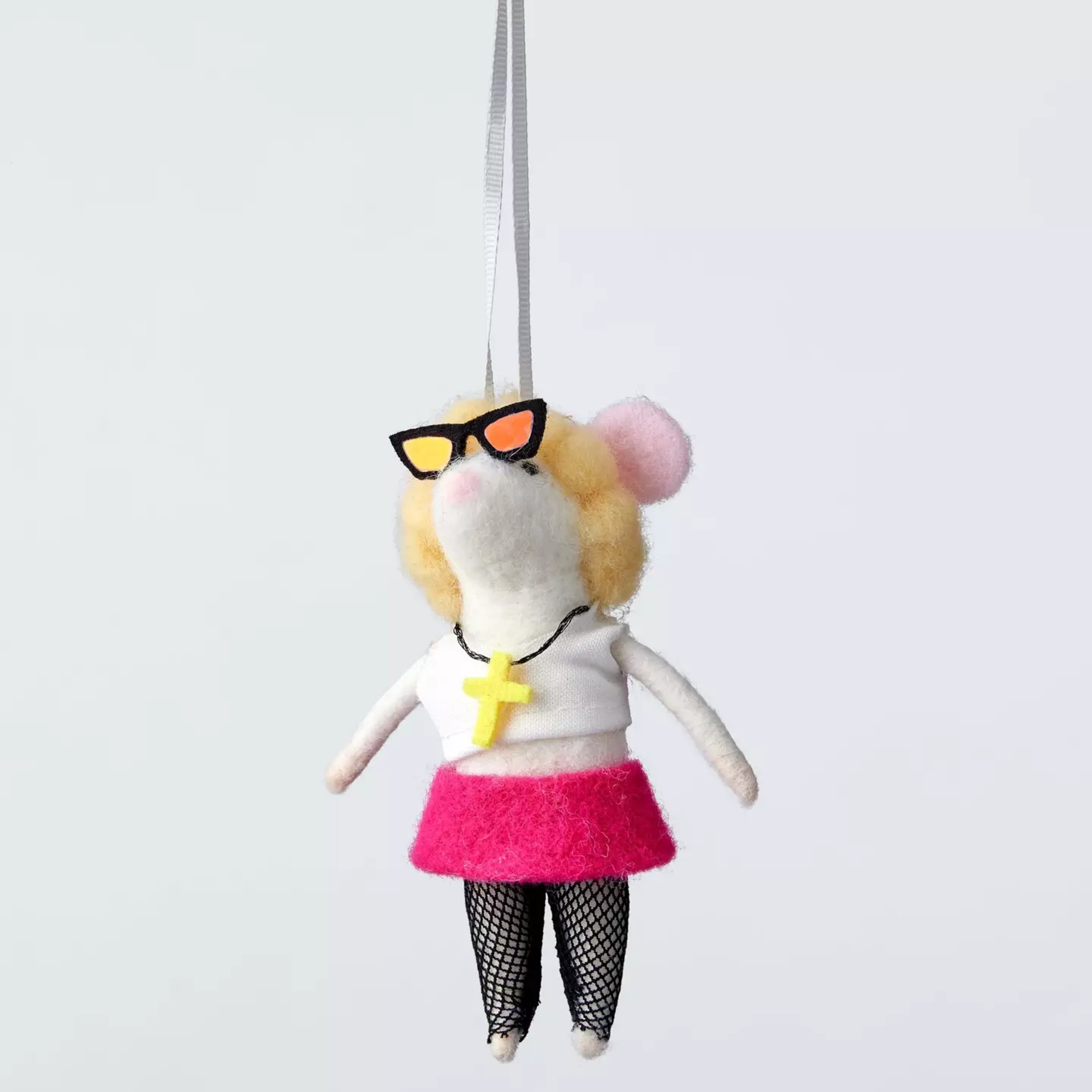 John Lewis The Enthusiast Felt Pop Mouse Tree Decoration