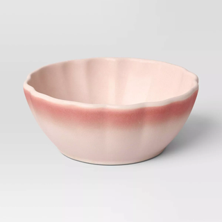 pink pasta bowl