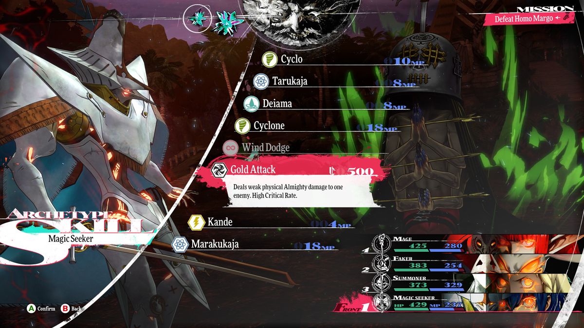 Metaphor ReFantazio Homo Margo guide How to win without taking damage