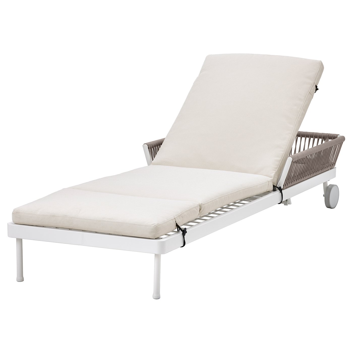 Seger&amp;Ouml;n Sun Lounger - Outdoor White/beige/fr&amp;ouml;s&amp;ouml;n/duvholmen Beige
