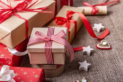 Prepare for Christmas by wrapping presents in pretty boxes