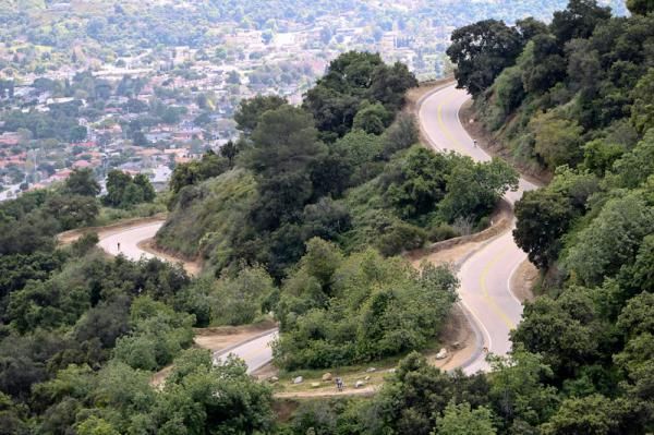 Winding and steep roads for the hillclimb TT today at the San Dimas Stage Race.