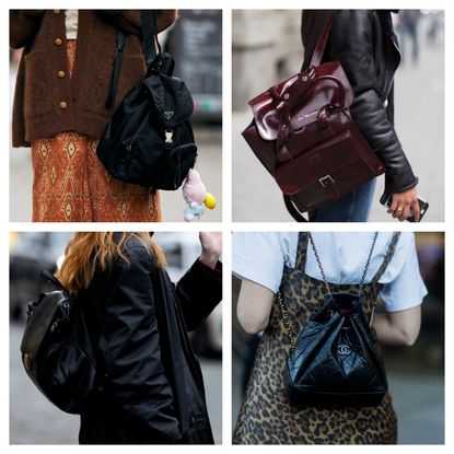 a selection of women carrying backpacks