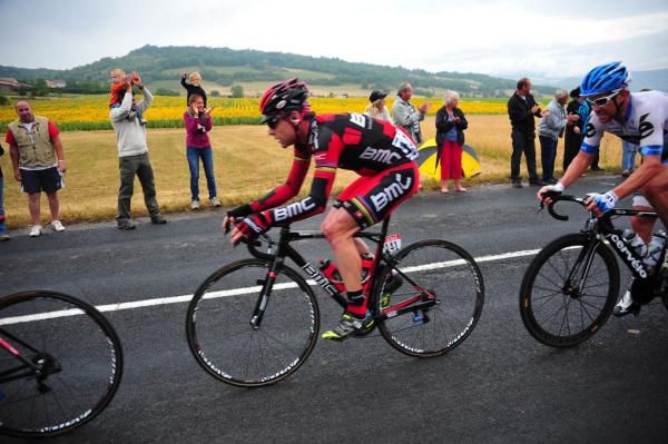 Cadel Evans (BMC) remains the best-placed of the overall contenders.
