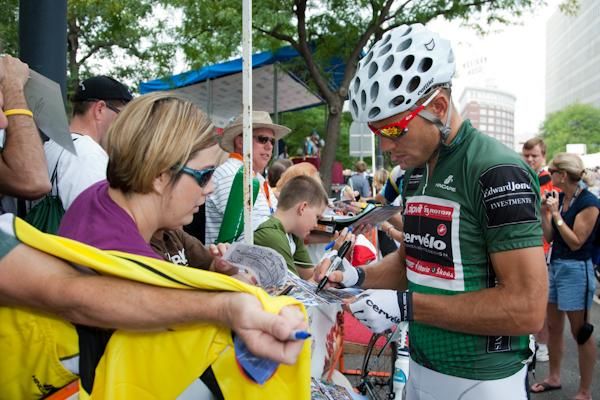 Thor Hushovd (Cervelo Test Team) has been popular with the US fans this week.