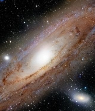 Canada-France-Hawaii Telescope View of Andromeda Galaxy