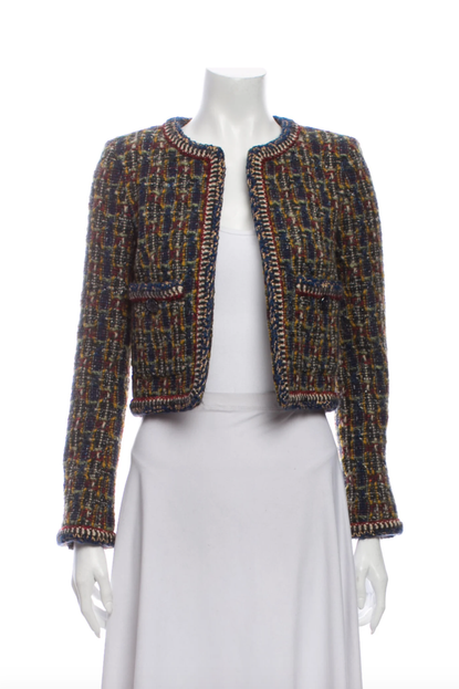 Chanel Wool Tweed Pattern Bolero