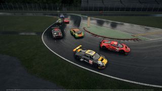 Side-by-side rolling starts keep the run into the first corner close — especially at Monza. (Credit: Kunos Simulazioni)