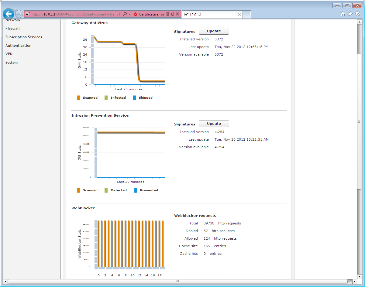 WatchGuard XTM 535 - Management