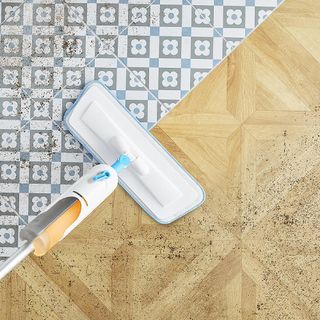 spray mops with wooden flooring and tiles