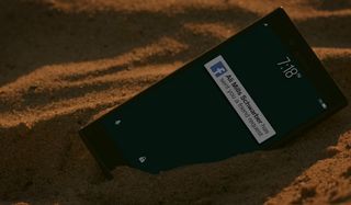 Phone in sand Cobra Kai Netflix