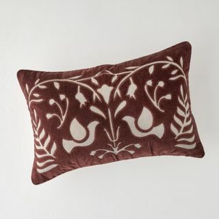 Winter Splendor Velvet Lumbar Pillow