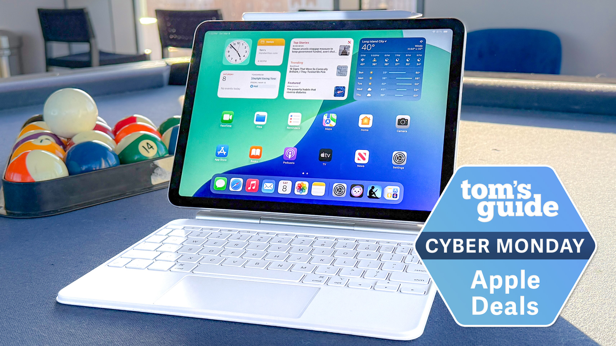 iPad Air M3 with Tom's Guide Cyber Monday Apple Deals