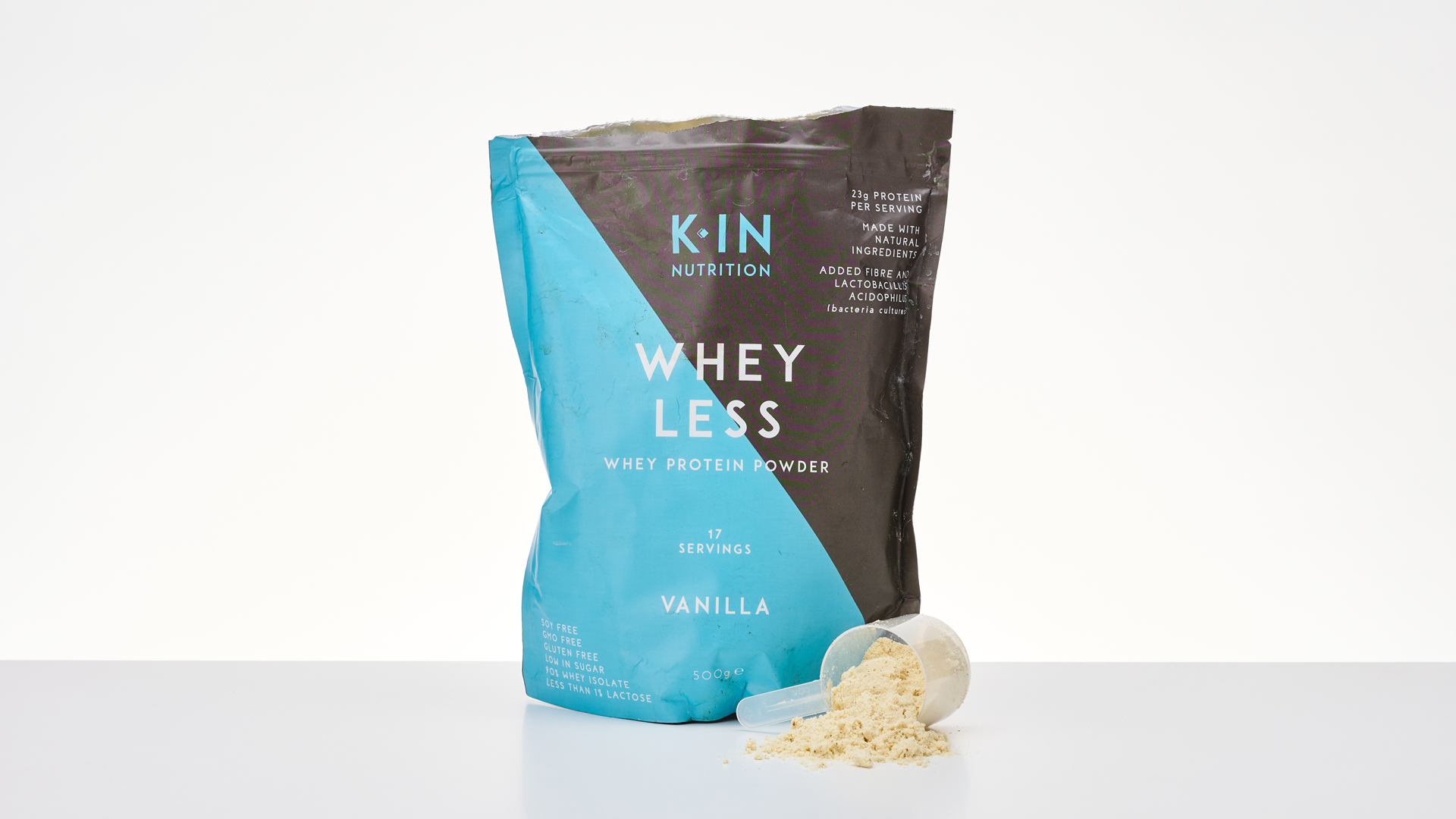 kin nutrition whey less protein powder