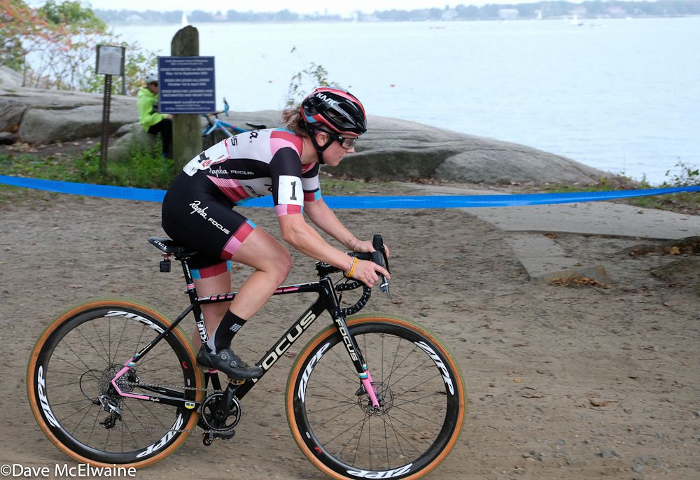 Courtenay McFadden (Pivot) making her final trip down the switchbacks