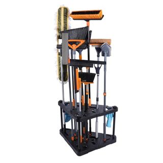 Cleanhome Storage Rack for Garage Organization,garden Tool Organizer, Triangle Heavy Duty Tool Organizer for Garden,garage,shed,outdoor,black