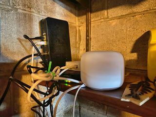 Messy Google Nest Wifi router install