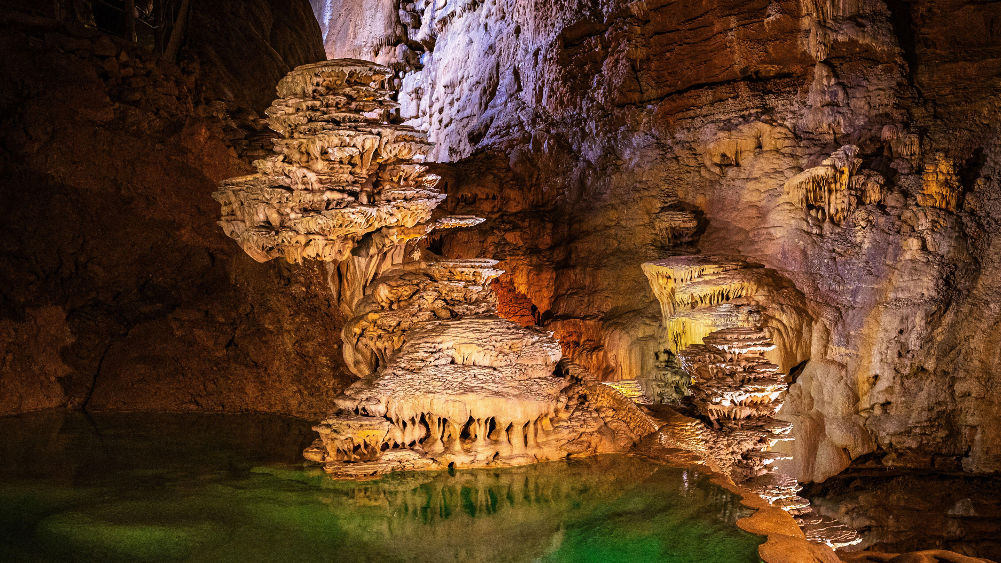 Gouffre de Padirac underground cave in the Dordogne
