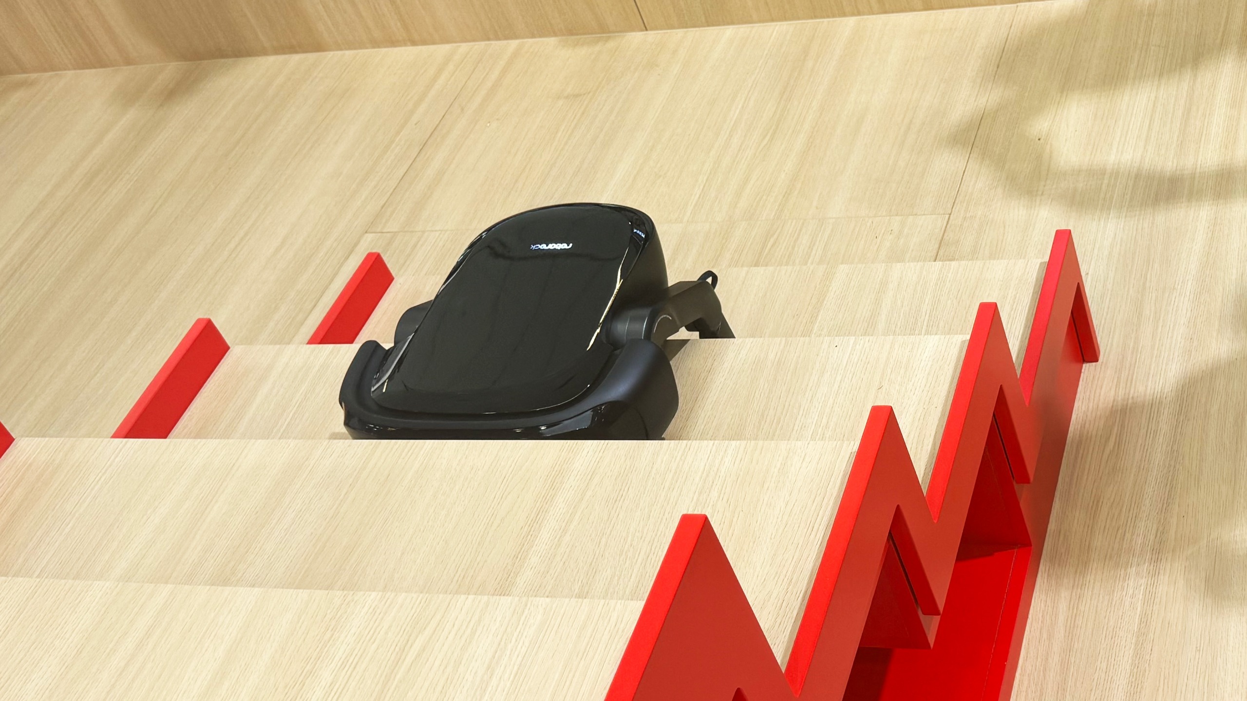 the roborock rover climbing stairs at IFA