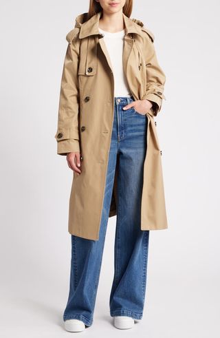 Water Resistant Belted Trench Coat