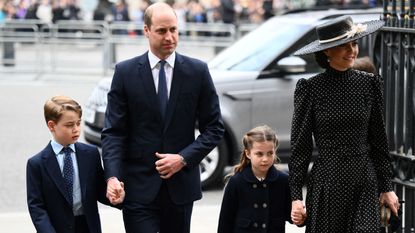 Prince William and Prince George, Kate Middleton and Princess Charlotte