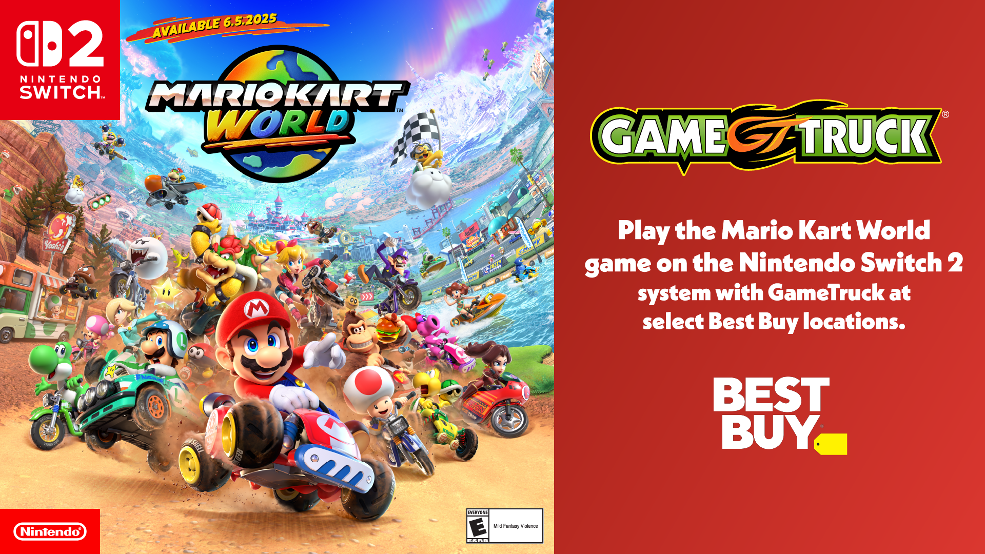 Nintendo Switch 2 Summer Gaming Events at Best Buy where the Switch 2 will be playable at GameTruck pop up events