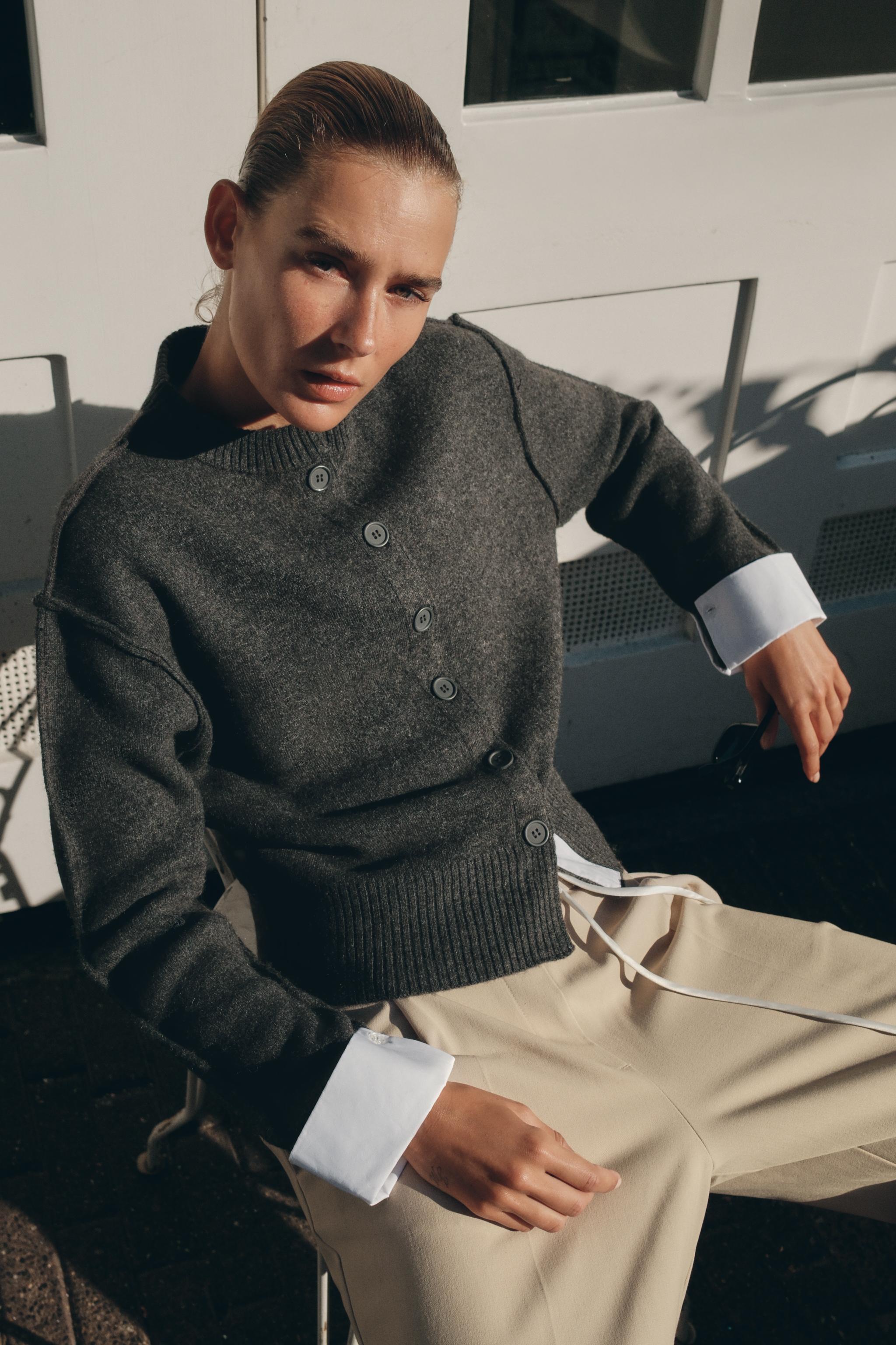Combined Cardigan