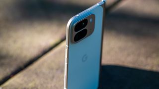 Google Pixel 9 Pro Fold angled view of back