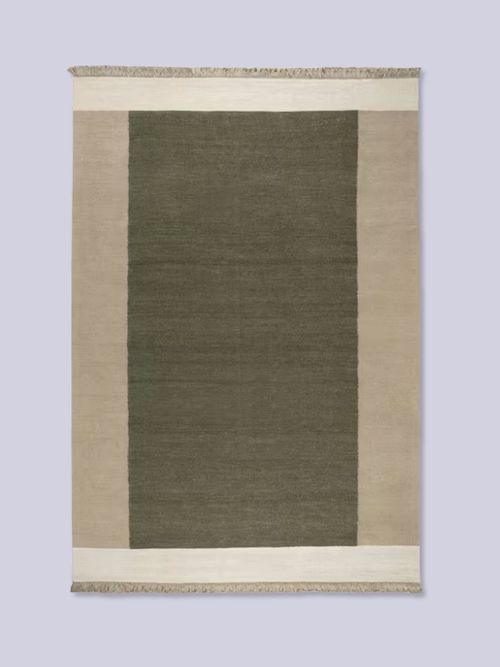 Blocky Linen Rug