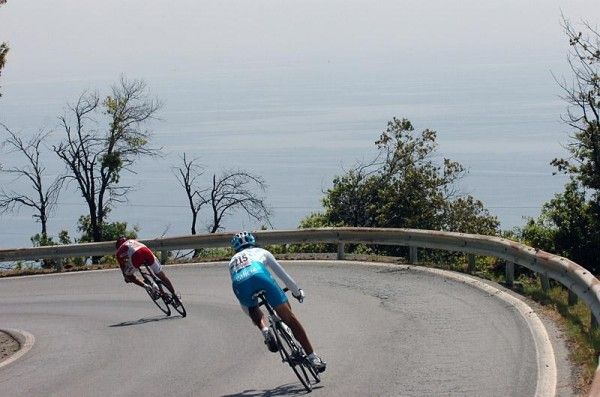 Riders couldn't really take in the view while negotiating high-speed descents.