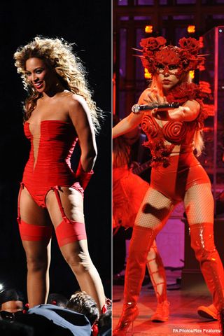 Beyonce & Lady Gaga - Celebrities in underwear - Fashion - Marie Claire