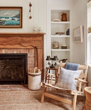Rustic living room with farmhouse decor