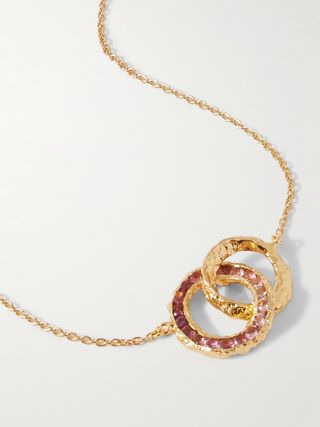 Infinity Gold-Plated Crystal Necklace