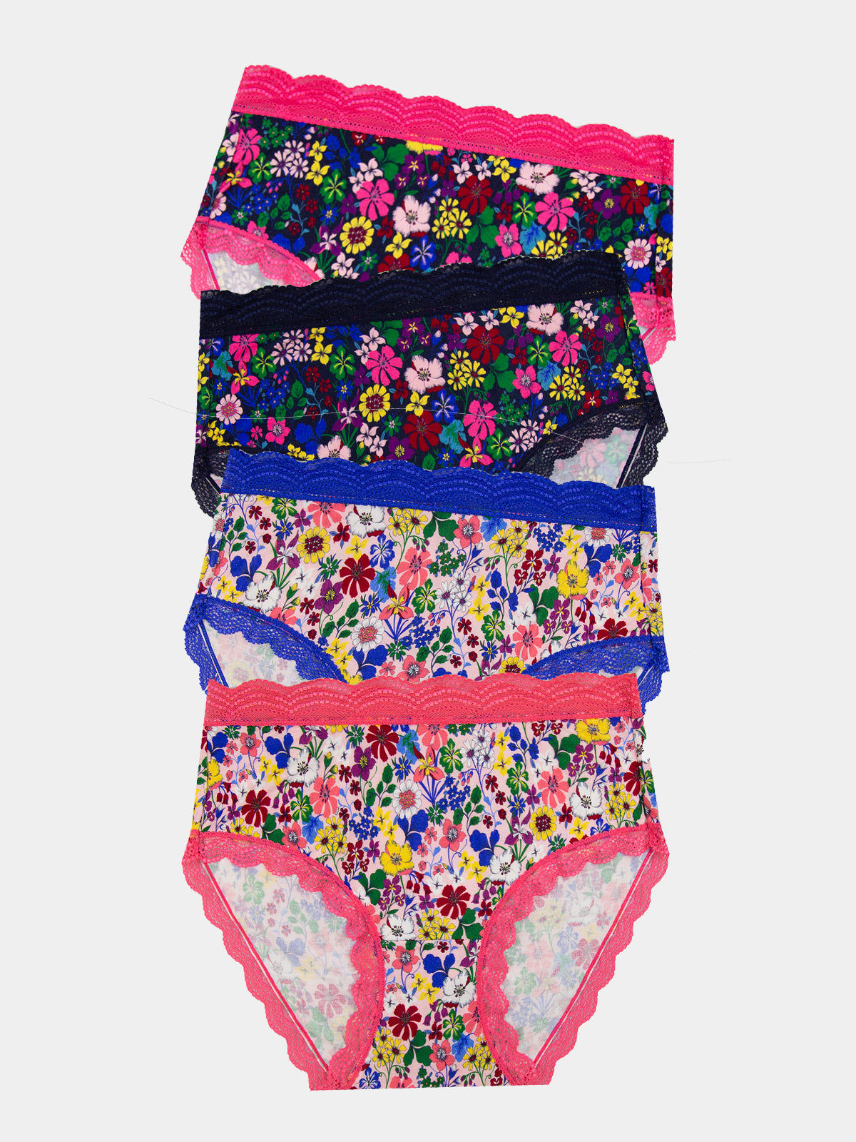 High Rise Knicker Four Pack - Boden X S&amp;amp;s Floral