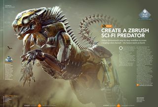 Get inspired with ZBrush robot art in the new 3D World issue