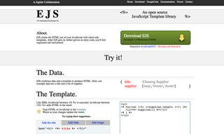 JavaScript templates